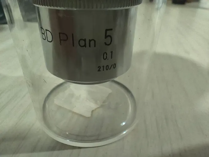Lente Objetiva NIKON BD PLAN 5X para microscópio