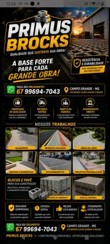Pavimentação e bloco 