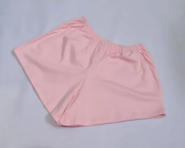 Short em Malha Rosa Bebê