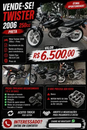 Moto Twister 250cc