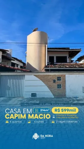 Casa Duplex em Capim Macio Excelente Oportunidade!