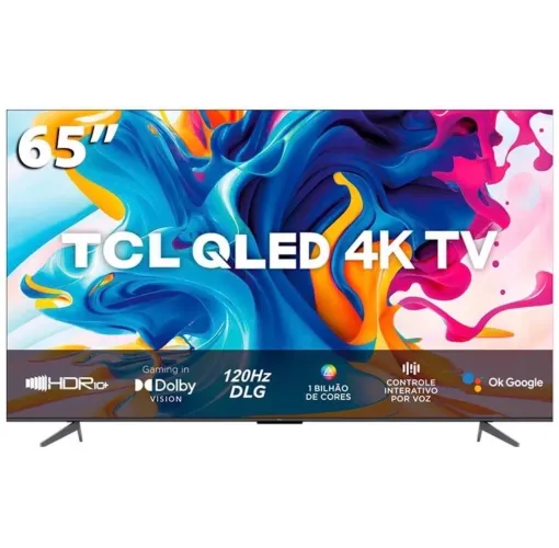 TV TCL 65 4K UHD Smart TV Google TV - Dolby Vision + Atmos + Game Mode