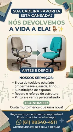 REFORMA DE CADEIRAS EM GERAL