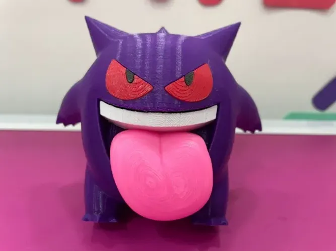 BONECO GENGAR (POKEMON) IMPRESSORA 3D.