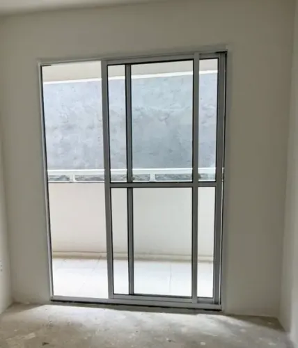Porta balcão de vidro duas folhas