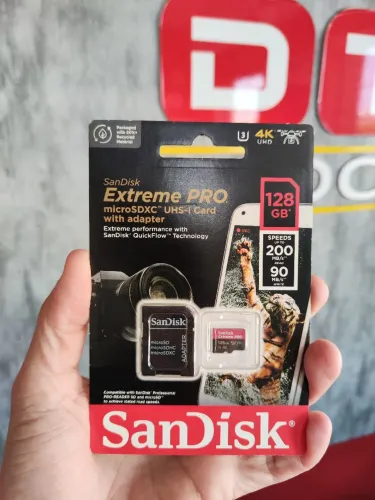 Cartão Extreme Pró 128gb Micro Sd SanDisk A2 v30 200mb/s