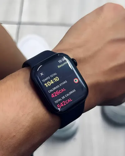 Apple Watch Series 11 Gps - Caixa Preta Brilhante De Alumínio 42 Mm