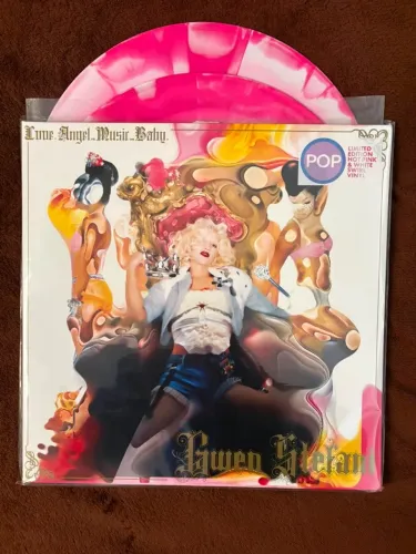 AVARIADO Love. Angel. Music. Baby - Pink and White Swirl 15th anniversary edition