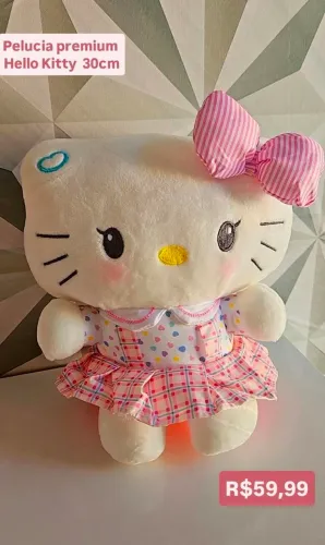 Pelúcia premium Hello Kitty 25cm