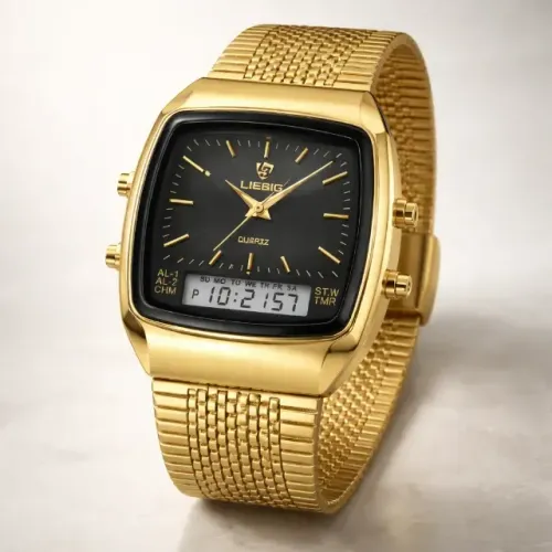 Relógio Skmei L1030 Análogo Digital Dourado Masculino
