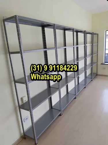 Estantes de aço Prateleiras Novas 1,98x92x30 Frete grátis