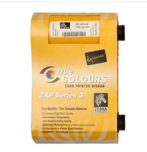 1 unidade Fita De Ribbon Para Impressoras Zebra Zxp Series 3, 1000 Imp