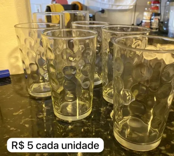 Copos de Vidro (5 unidades)