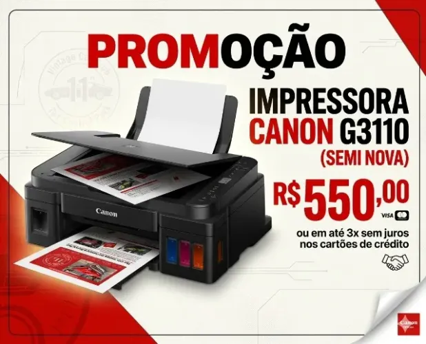 Impressora Canon G3110 (semi-nova)