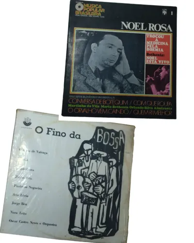 2 discos de vinil "Noel Rosa" e "O Fino da Bossa"