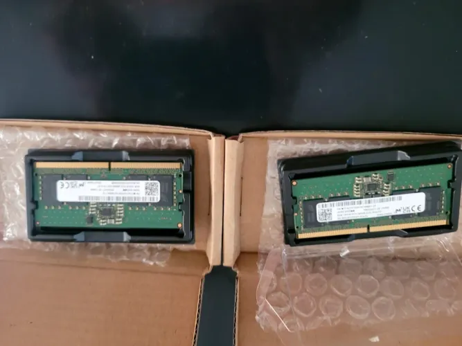 2x Memórias RAM Notebook DDR5 8 gb 4800MHz - Originais Dell ( Notebook Novo)
