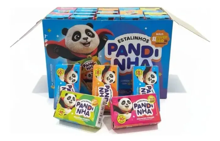 500 estalinhos estalo pandinha festa junina 1 caixa com 50 unidades