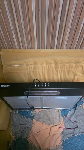 Depurador e exaustor de ar Slim 60 cm 3 velocidades preto
