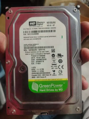 HD 1tera 1tb wd ou Seagate PC ou dvr
