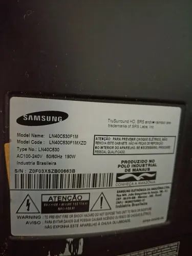 TV Samsung 40 polegadas LN40C530