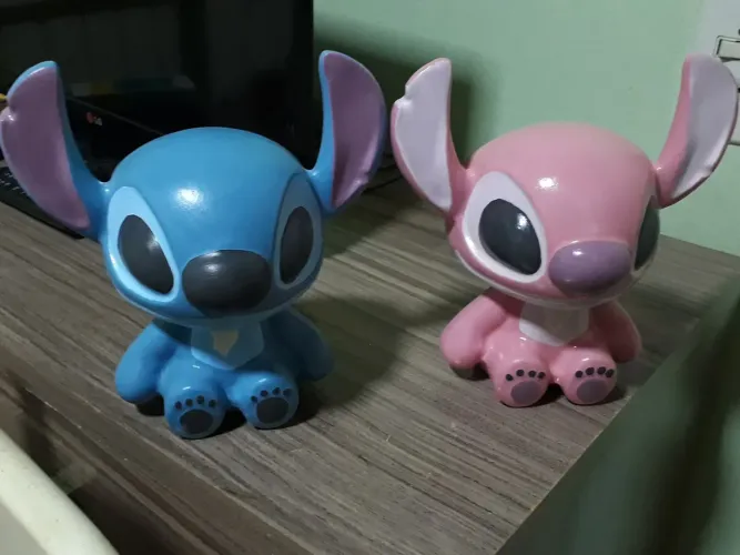 Boneco Stitch e Angel