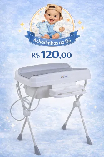 Banheira com trocador 