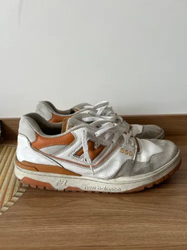 NEW BALANCE 550 branco e laranja