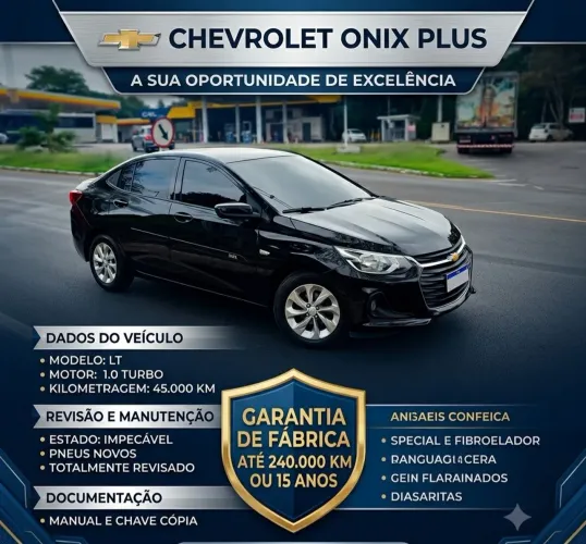 Chevrolet Onix Plus LT 1.0 12V TB Flex Mec. 4P 2023