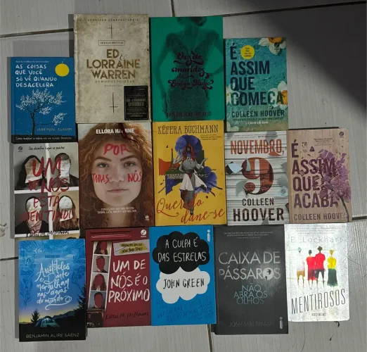 Livros a venda - Collen Hoover, Evelyn Hugo, Ed e Lorraine..