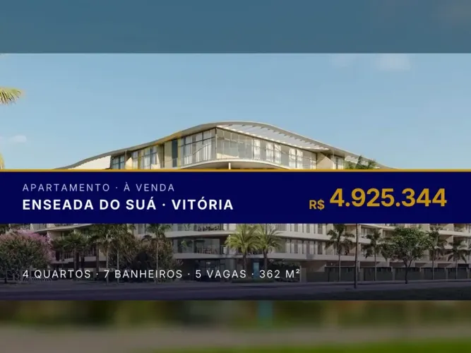 Enseada do Suá: Apartamento de 4 quartos com design moderno e áreas gourmet exclusivas!
