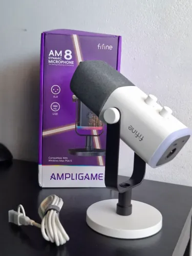 Microfone Fifine AM8 - Branco