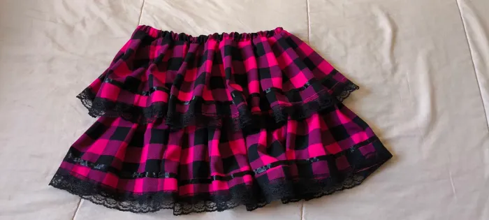 Saia junina xadrez Tam único