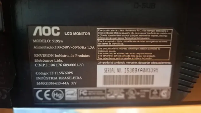 Monitor AOC 15