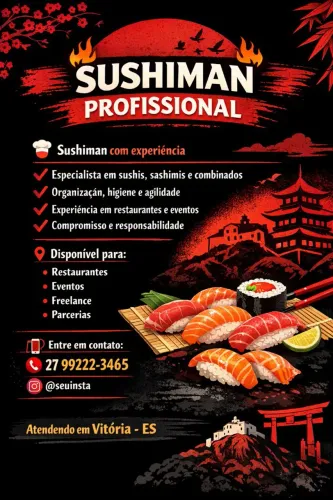 Disponível pra freelancer durante o dia 