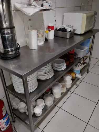 Mesas de pia inox