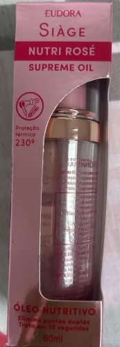 Óleo Capilar Eudora Siáge Supreme Oil Siàge Nutri Rosé 60ml