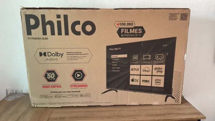 SMART TV PHILCO 50 POLEGADAS ROKU ? TELA GIGANTE | NOVA | OPORTUNIDADE
