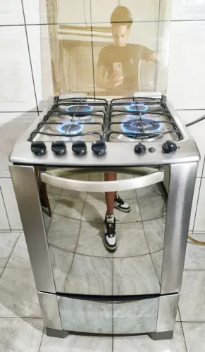 FOGÃO ELECTROLUX MESA INOX 4 BOCAS COM TRIPLA CHAMA E GRILL