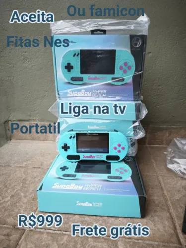 Supaboy o queridinho, aceita fitas snes ou famicon