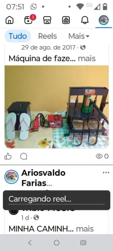 Máquina de fazer chinelo