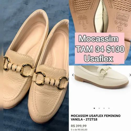 Tênis Mocassim TAM 34 usaflex