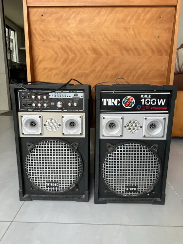 Caixa de Som TRC 100W Karaoke