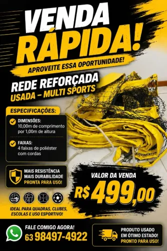 Rede de Volei, Futvôlei e Bech Tenis e Outros + Faixas de Marcação