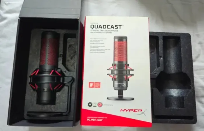 Microfone HyperX QuadCast - (Usado - Totalmente Funcional)