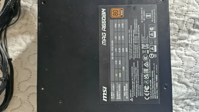 Fonte MSI MAG A650BN, ATX, 650W, 80 PLUS Bronze, PFC Ativo, Entrada Bivolt, Preto - 306-7Z