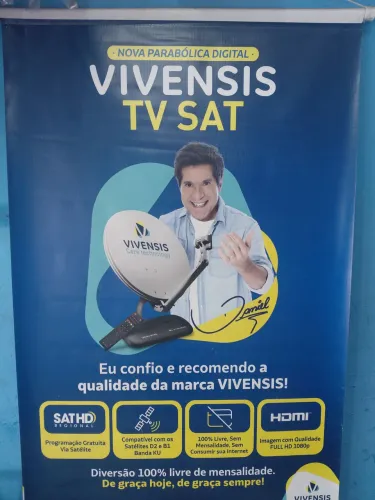 Receptor de TV nova Parabólica com 75 canais abertos comprou não paga mais nada