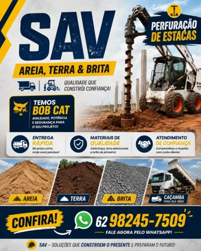 Terra para aterro areia