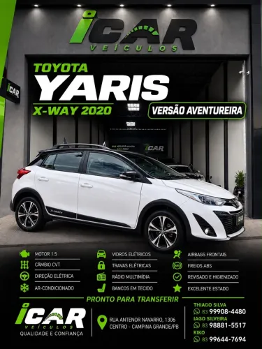 Toyota Yaris X-way 1.5 Flex 16V 5P Aut. 2020
