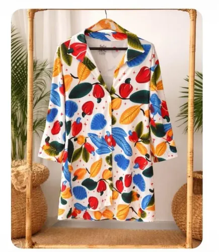 Saída de banho cores floral NOVA