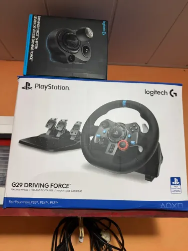 Volante completo com câmbio 